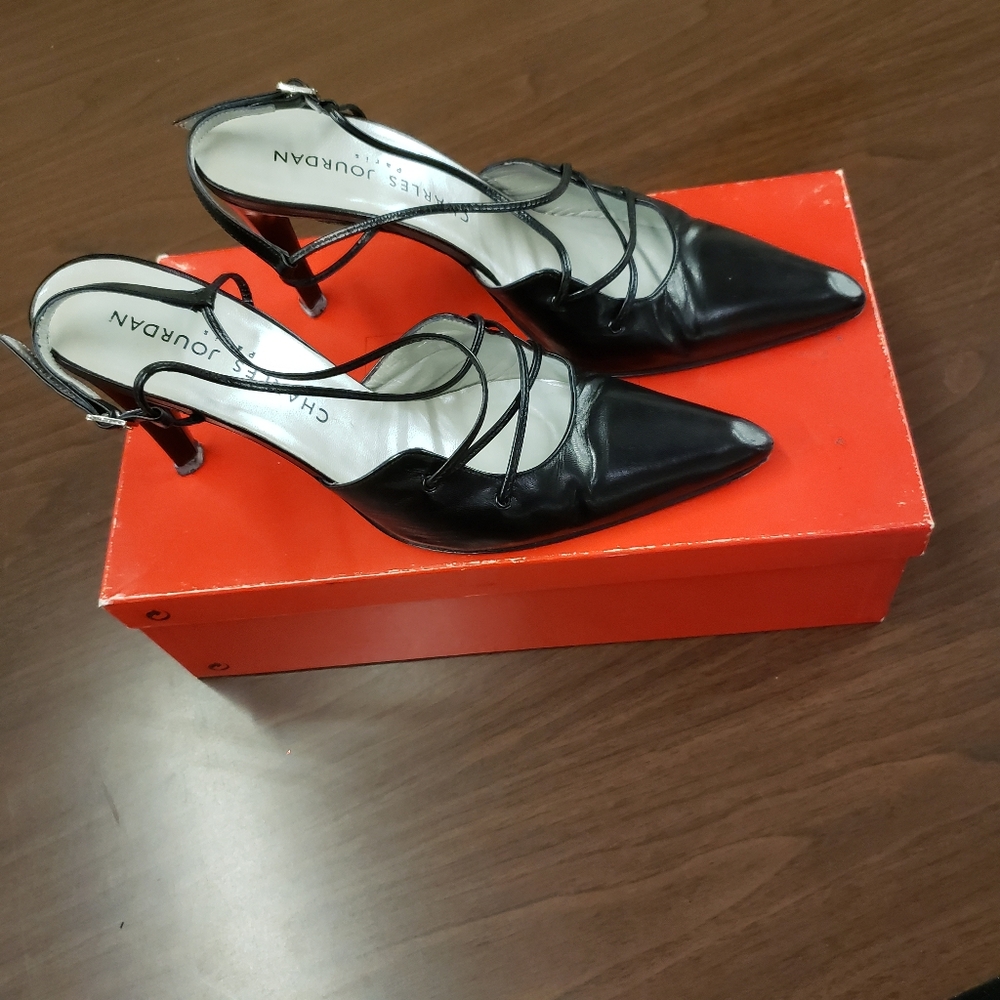 Vintage Charles Jourdan Leather Heels